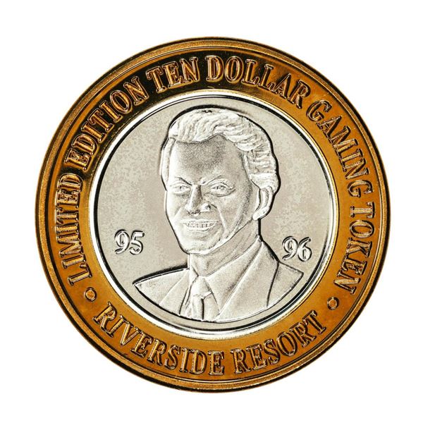 .999 Fine Silver Riverside Casino Laughlin, Nevada $10 Limited Edition Gaming Token