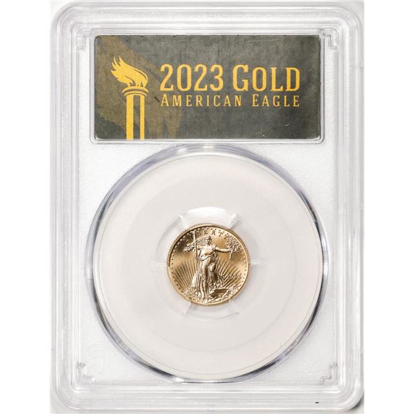 2023 $5 American Gold Eagle Coin PCGS MS70 First Day of Issue