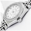 Image 5 : Rolex Ladies Stainless Steel White Roman Diamond Datejust Wristwatch