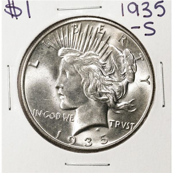 1935-S $1 Peace Silver Dollar Coin