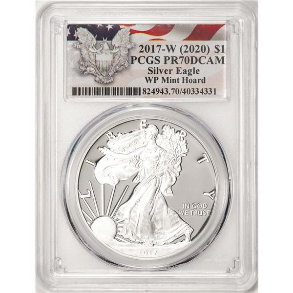 2017-W $1 Proof American Silver Eagle Coin PCGS PR70DCAM WP Mint Hoard
