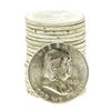 Image 1 : Roll of (20) 1962-D Brilliant Uncirculated Franklin Half Dollar Coins