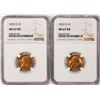 Image 1 : Lot of (2) 1937-D Lincoln Wheat Cent Coins NGC MS67RD