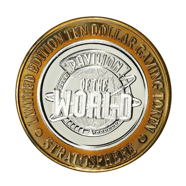 .999 Silver Stratosphere Las Vegas, Nevada $10 Casino Limited Edition Gaming Token