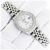 Image 3 : Rolex Ladies Stainless Steel Silver Index Diamond Datejust Wristwatch