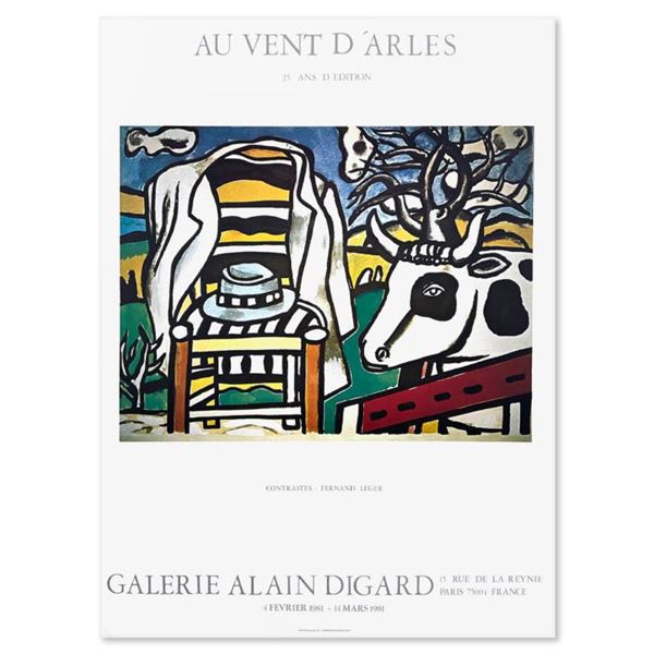 Fernand Henri Leger (1881-1955) "Contrastes" Print Poster on Paper