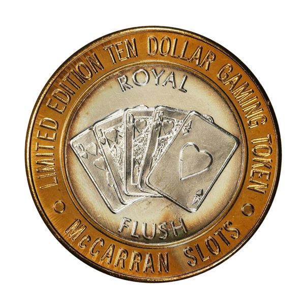 .999 Silver McCarran International Airport Las Vegas, Nevada $10 Limited Gaming Token