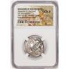 Image 1 : 336-323 BC Kingdom of Macedon Alexander III AR Tetradrachm Ancient Coin NGC Ch F