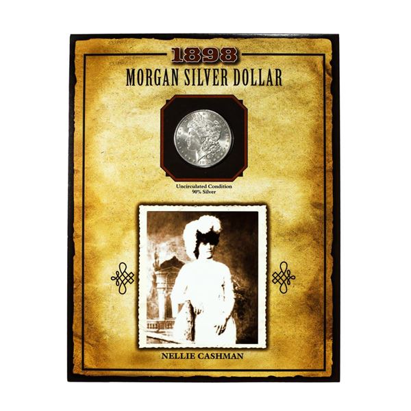 1898 $1 Morgan Silver Dollar Coin Nellie Cashman Legends of the Wild West