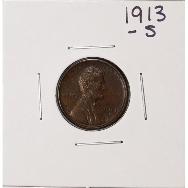 1913-S Lincoln Wheat Cent Coin