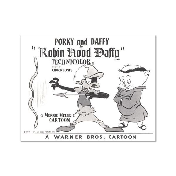 "Robin Hood Daffy Lobby Card Litho" Limited Edition Lithograph On Paper