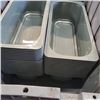 Image 2 : APPROX 45 FOOD GRADE CONTAINERS 14 INCH X 6.5 INCH  WITH STORAGE TOTE