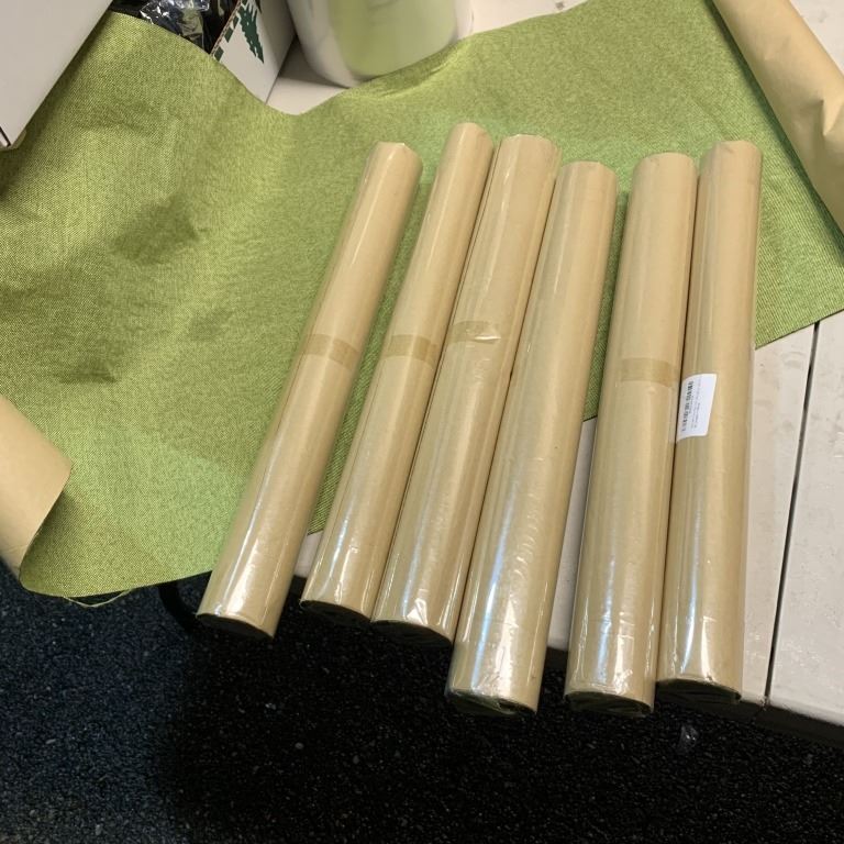 7 ROLLS OF NEW LINEN REPAIR ADHESIVE ROLLS 17 X 79 RETAIL 175 7 rolls of new linen repair adhesive rolls 17 x 79 retail 175