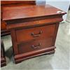 Image 2 : PAIR OF CHERRY FINISH NIGHT STANDS