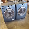 Image 1 : SAMSUNG FRONT LOAD WASHER AND DRYER SET, DRYER  WORKLS, WASHER NEEDS REPAIR