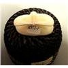 Image 2 : 3" tall baleen basket with whale fin on lid made by Lilly Hank (2)