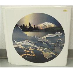 Lot of 3 shrink wrapped prints by Byron Birdcall in 1985 entitled "McKinley Tordo" signed and number