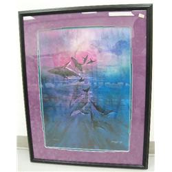 Double matted signed and numbered print entitled "Full Circle" by Govertsen Greer 95 of 100 (46)