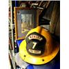 Image 2 : Lot of 5 items: fireman's helmet, fireman's boots, boot mug, framed New York Twin Tower's (18)
