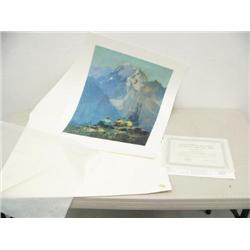 Print by Eustace Paul Ziegler "Mountaineers Copper River, Alaska" (45)