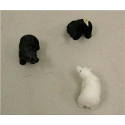 Lot of 3 molded bears (100)