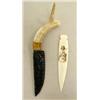 Image 2 : Knife with slate blade broken; ivory letter opener shaped as a spear shaft with American Indian hold