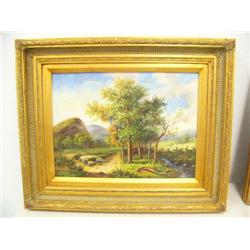 Original oil painting on canvas framed (8888)