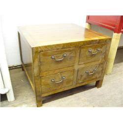 4-drawer lamp table 20" H, 26" L, 26" D (800)