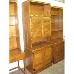 Ethan Allen hutch 78-1/2" H, 30" L, 19" D (44)