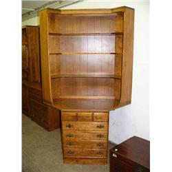 Ethan Allen corner hutch 80" H, 47" L (44)