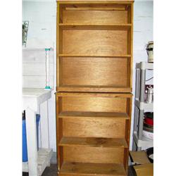 2 pine book cases 36" h (42)