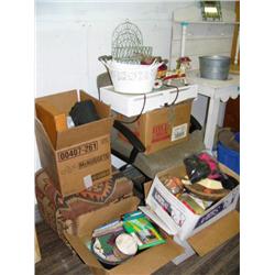 Desk chair, satellite, foot stool, planters, etc. (42)