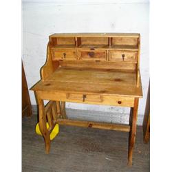 Pine desk 44" H, 36" L, 22" D (42)