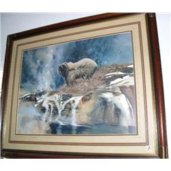 Double matted and framed print 691 of 950 by Morten Solberg image size 19"x25" (70)