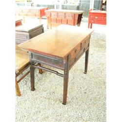 34" H x 46" L x 25" Deep, 2 Drawer, circa 1870 Table (800)