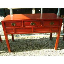 3 Drawer Red Chest 35" H x 51" L x 22" D (800)