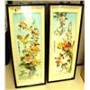 Image 1 : Pair of signed oriental pictures of bird done with shell and etc. (46)