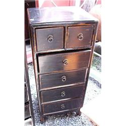 CHOICE on 2:  6 Drawer Chests 41 1/2" H x 17" L x 15" D with Black finish (800)