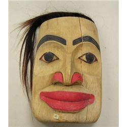 20" Tlingit style mask cracked (100)
