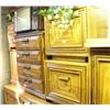 Image 3 : Furnish your house in one lot: 2 bedroom set- 1 pine finish and other oak finish; lamps; desks; ente