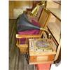 Image 4 : Platform rocker; horn record player- radio; toolbox; treadle sewing machine (42)