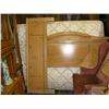 Image 12 : Queen sized bed; bookshelf; 2 jewelry boxes; roll top desk; 4-piece pine bedroom set (42)
