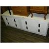 Image 7 : Queen sized bed; bookshelf; 2 jewelry boxes; roll top desk; 4-piece pine bedroom set (42)