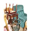 Image 10 : Lot of: Powermate Pressure Washer; 2 antique rockers; windmill; assorted armchairs; desk; portable s