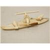 Image 3 : 5-1/2" fossilized ivory kayaker made by J. Koyuk (37)