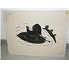 Image 1 : Cape Dorset style print by Holman done in 1978 called "Magic Boat" 16 of 50 (37)