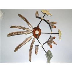 17" hunter's mask with halibut, seal, salmon by Patrick Sowe (2)