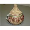 Image 1 : 7" grass basket by Flora Wassillie decorated with beads (2)
