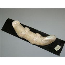 9" whale bone otter mounted on baleen, Lot 95f (2)
