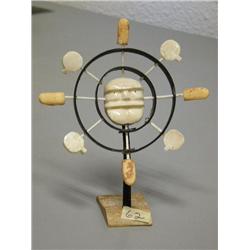 7-1/2" ivory and baleen spirit by Mark Seaganna from King Island, stock #160f (2)